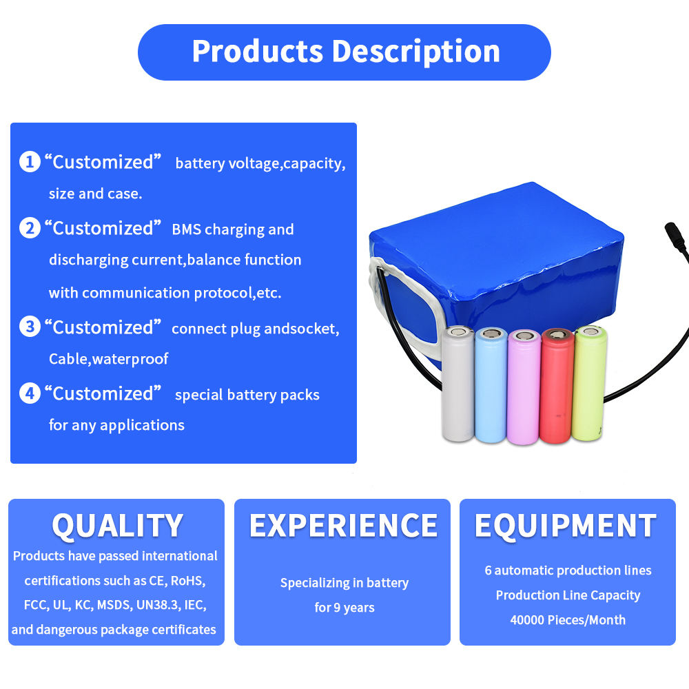 China Factory Electric Bicycle Scooter Lithium Ion Battery For Electric Vehicle