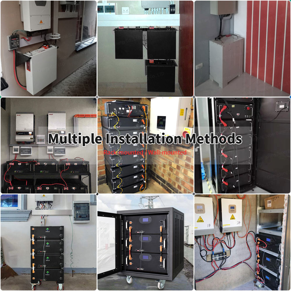 SIPANI 30kw 20kw Lithium Ion Battery Cabinet 10kwh 48v 200ah Lithium Battery Pack 300ah 400ah 500ah 600ah Solar Lifepo4 Battery