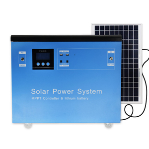 1500W Deep Cycle Portable Off-grid Home Mppt Solar Panel Power System Solar Generator Ups with Usb