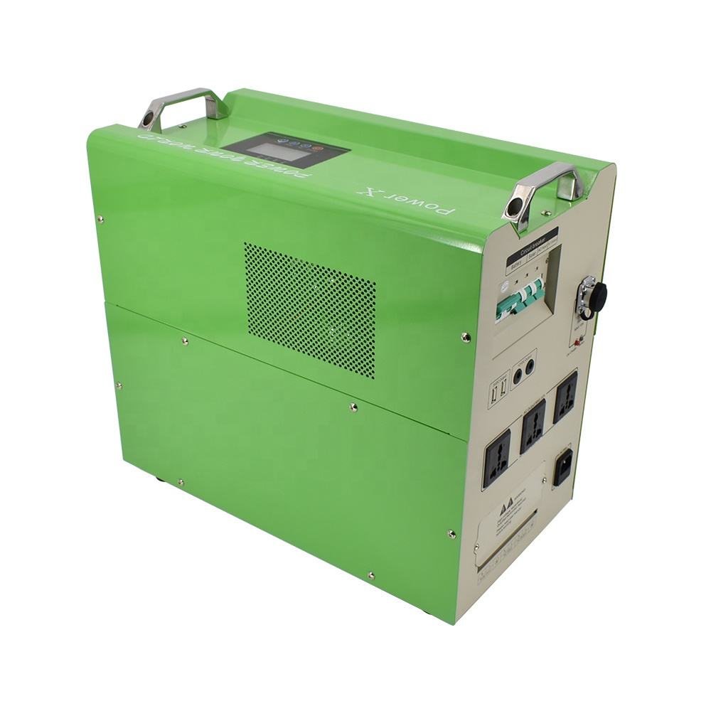2000w/2kw Dc Ac Output Solar Power Generator Portable Solar Energy System for Tv Refrigerator Electric Fan Cleaner