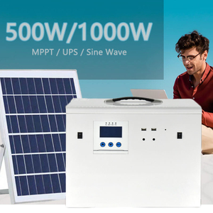 Smart Solar Power System Home 500W 1kw Solar Portable Generator System For Home Camping Use