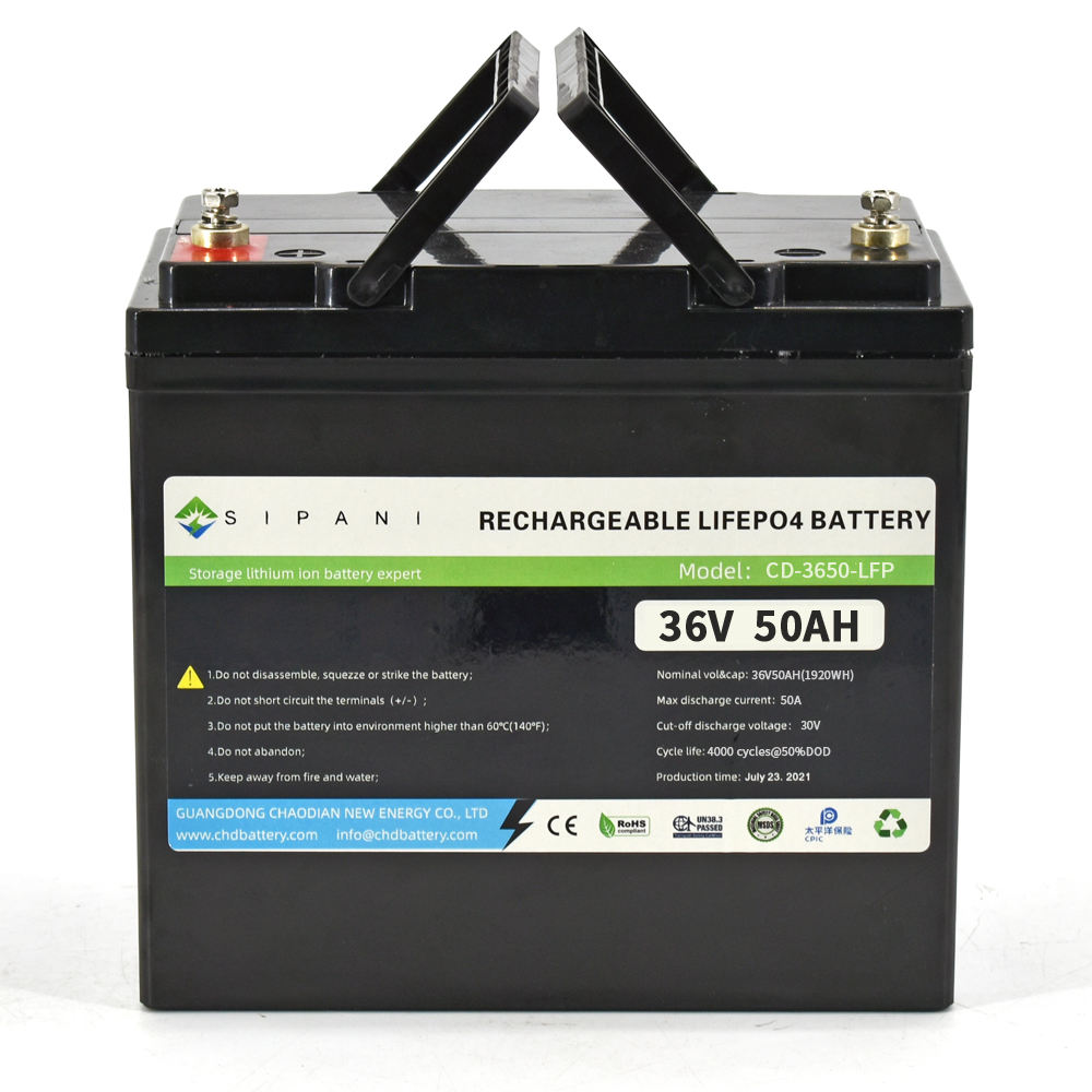 36v Lithium Ion Battery Pack 36v 40ah 50ah 60ah 80ah 100ah Lifepo4 Trolling Motor Battery