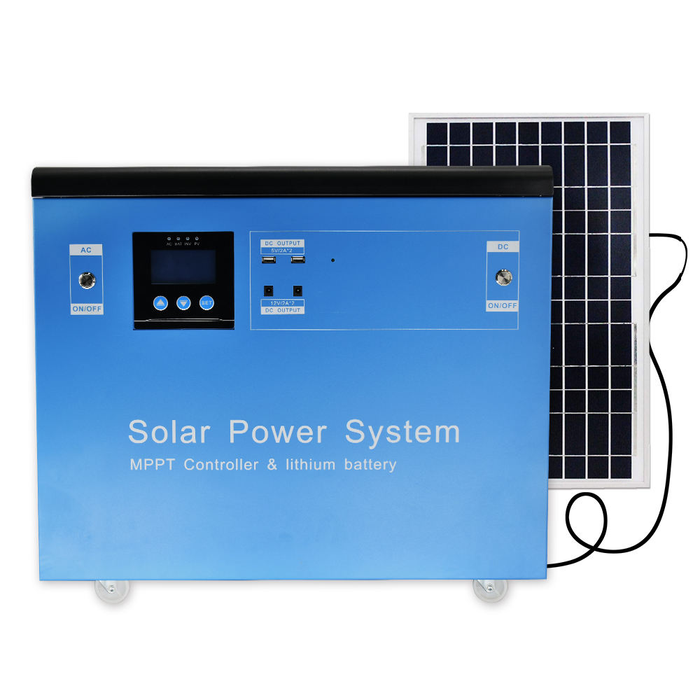 All -in -one 5KW 1500WH Off Grid Small Rechargeable Portable Solar Power Generator Energy System For Middle East Africa